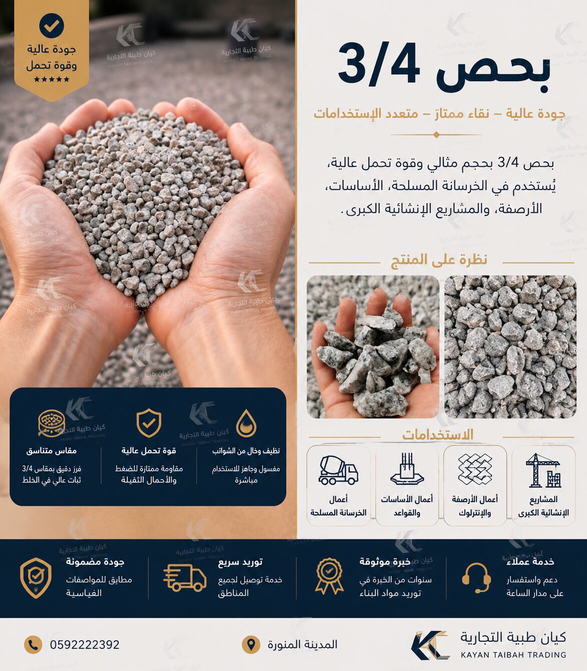 بحص 3/4